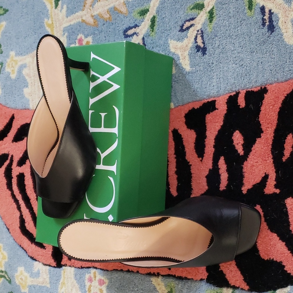 J. Crew Violetta heeled sandals in black